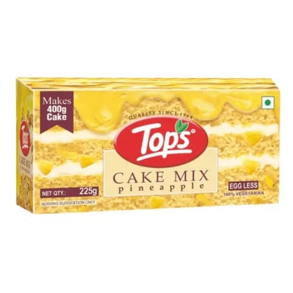 tops cake mix pineapple 225 gm (egg less)