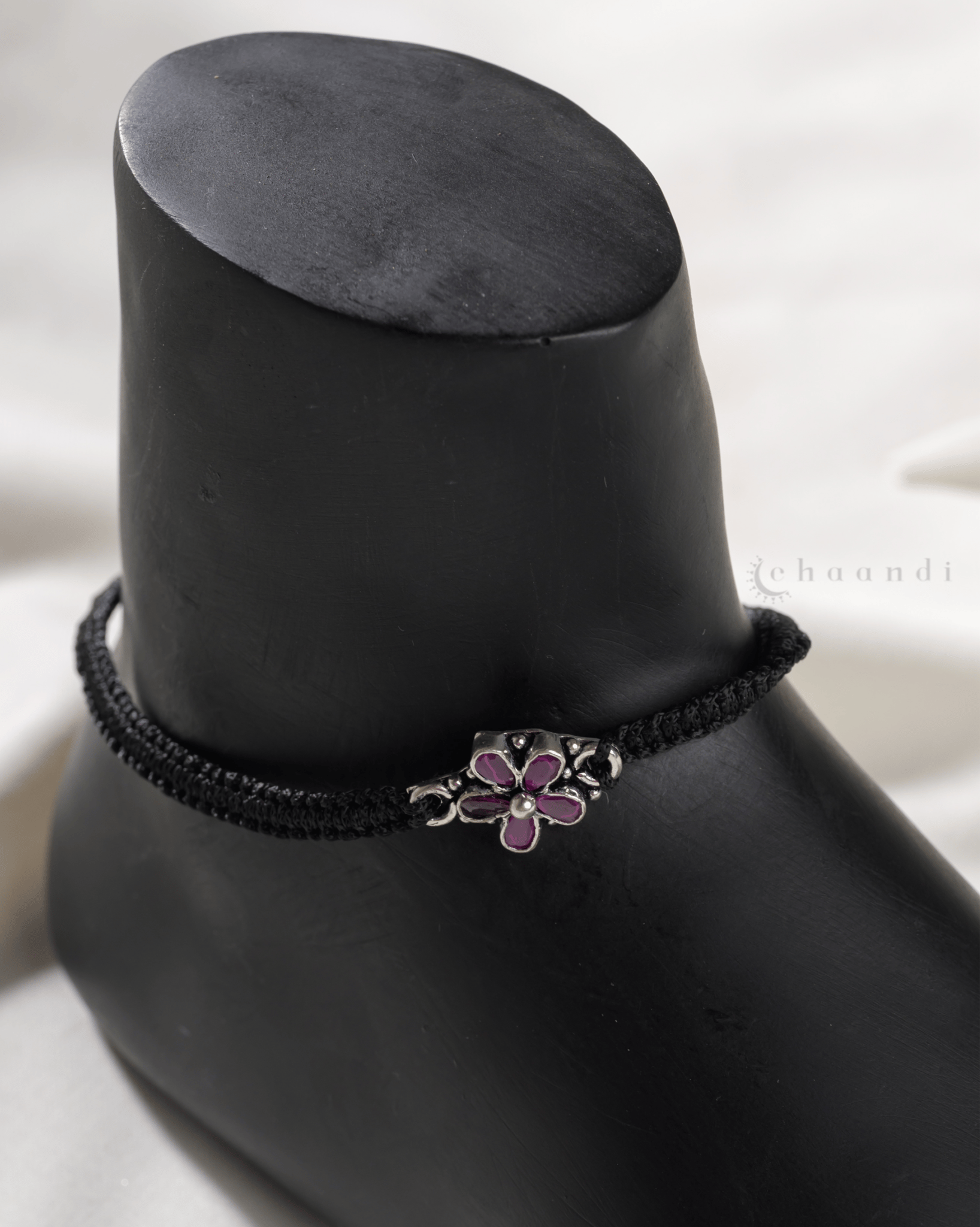 Threaded Silver Anklets CHA049 (Single)