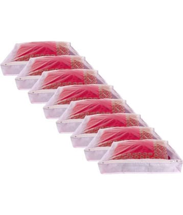 Bulbul Pink Saree Covers - 8 Pcs