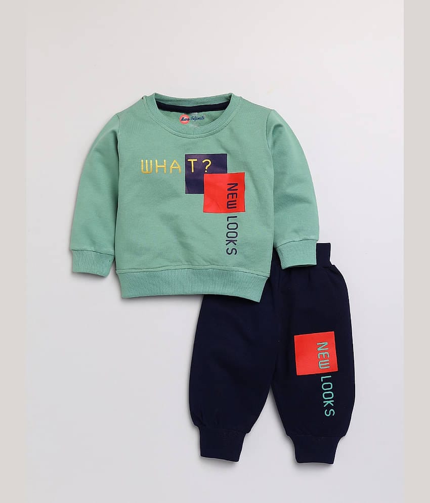 Mars Infiniti Pack of 1 Boys Cotton T-Shirt & Trackpants Set ( Yellow )