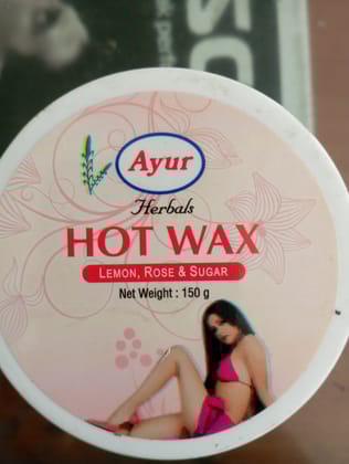 Ayur herbals hot wax lemon rose & sugar