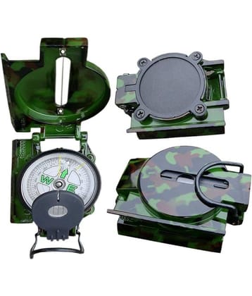 JGG-Professional High Accuracy Metal Waterproof Military Compass for Directions Compass (Green)