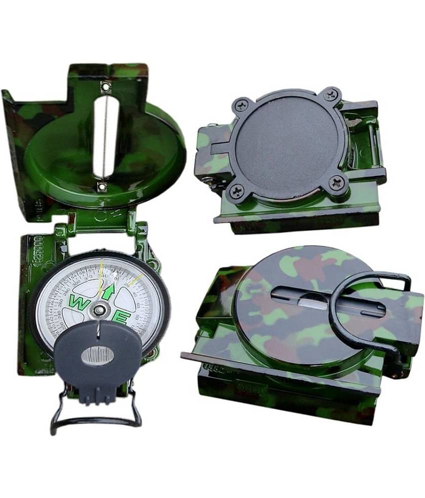 JGG-Professional High Accuracy Metal Waterproof Military Compass for Directions Compass (Green)