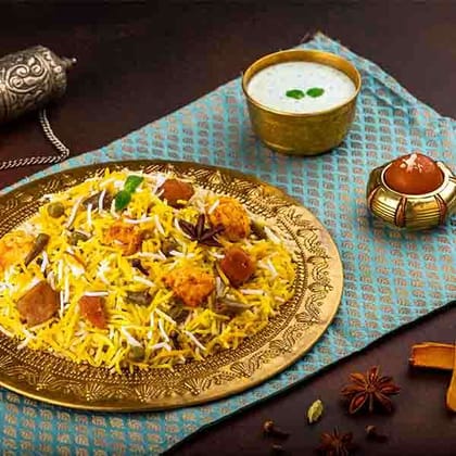 Paneer Subz Biryani (Paneer Dum and Veg Biryani - Serves 1) Paneer Subz Biryani (Paneer Dum and Veg Biryani - Serves 1)
