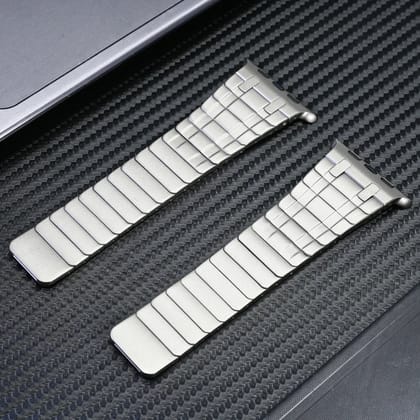 Luxury AP Frosted Metal Magnetic Band By iSerieshub Compatible for Apple Watch-Titanium / 49 - 46 - 45 - 44MM