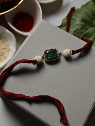 Veer Red Green Rakhi-Green