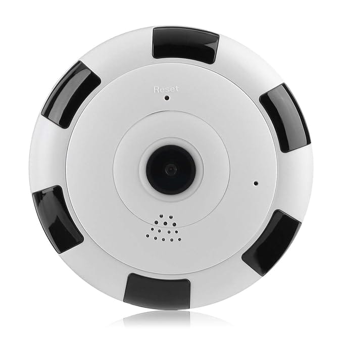SmartCam V380 app 360 Degree Fisheye Vision Panoramic WI-FI CCTV Security Spy Camera (Random Color)