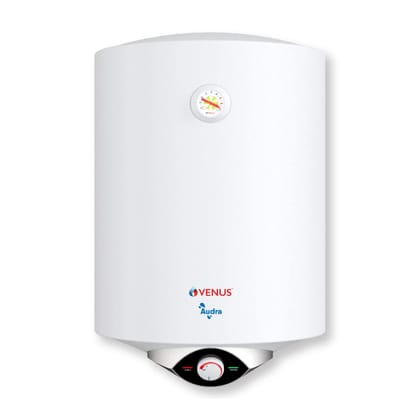 Venus Audra 25L(White) Storage Water Heater | Porcelain Enamelled Tank | Hard Water Friendly Geyser 25litres capacity | 5-Star BEE | ISI | Free Flexible Hose | Guarantee - 7 Years on Inner Tank | 8bar Venus Audra 25L(White) Storage Water Heater | Porcela