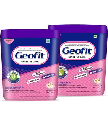 GEOFIT Diabetes Care Protein Powder - full of dietary fiber & amino acids, 250g Each (Pack of 2)