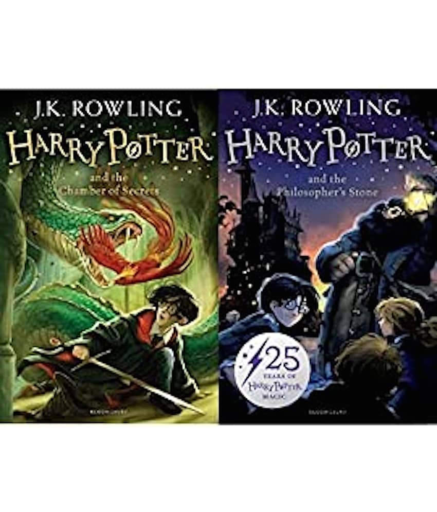 Harry Potter and the Philosopher's Stone + Harry Potter and the Chamber of Secrets (Harry Potter 2) (Set of 2 Books)