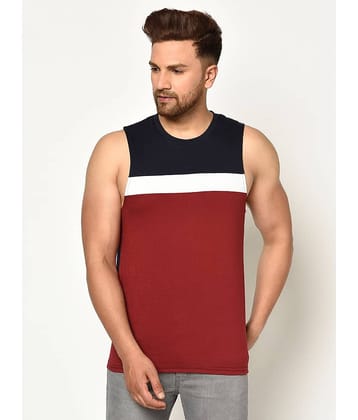 Glito Pack of 1 Cotton Blend Gym Vest For Men ( Multi )