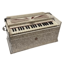 BINA SPL NANAKSAR/RARA SAHIB 3.5 octaves triple bellow Double Reed Harmonium
