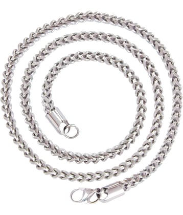 FASHION FRILL Silver Plated Chain ( Set of 1 )