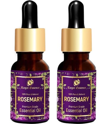 REGAL ESSENCE Rosemary Essential Oil, for Hair Growth, Suitable For All Skin, Undiluted Essential Oil -15ML (PACK OF 2)