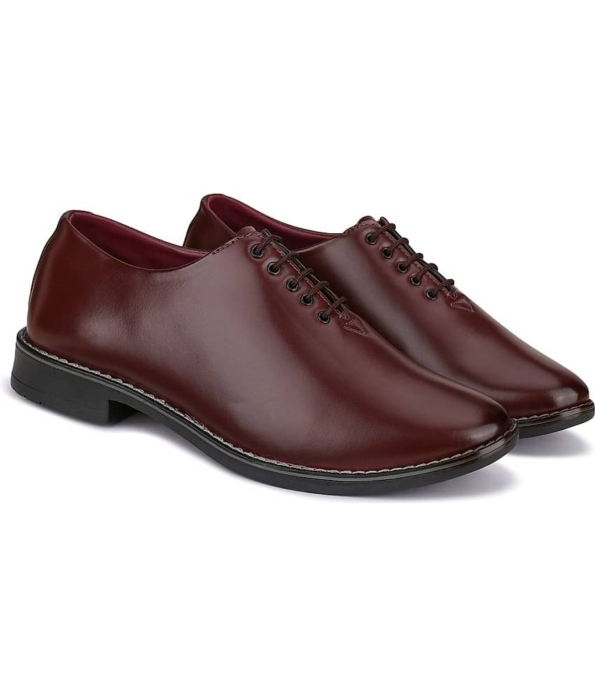 Bersache Brown Men's Oxford Formal Shoes