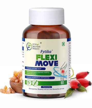 Fytika Flexi Move| Glucosamine, Rosehip Powder extract-60 Tablets