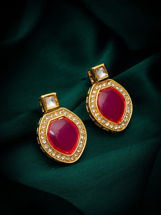 Morison Golden Jhumka Earrings Timeless Indian Elegance