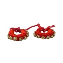 Kathak Big Bells Good Quality Ghungroo Assorted Velvet Pad Classical Dance