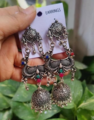 Pinapes Handcrafted Traditional Jhumka Earrings – Ethnic Jewelry for Women & Girls