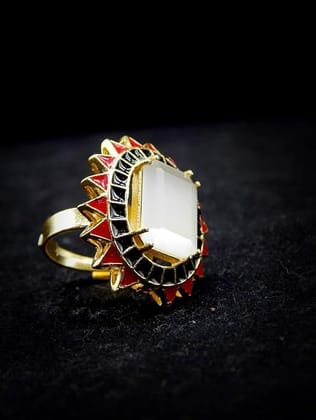 Quartz Stone Finger Ring For Women