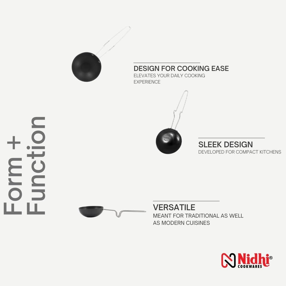 Nidhi Hard Anodised Tadka Pan Big