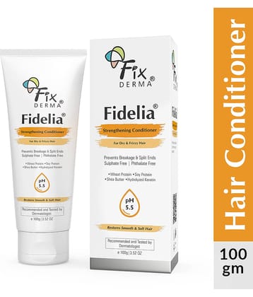 Fixderma Fidelia Strengthening Hair Conditioner with Shea Butter for Frizzy & Dry Hair, 100g