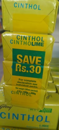 Cinthol soap lime 4*100