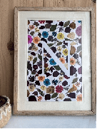 Personalised Initial Pressed Flower Frame Custom Botanical Gift for Couples & Weddings