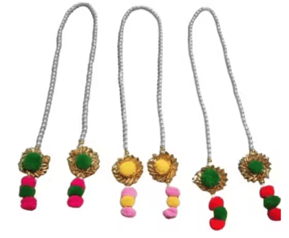 Men Flower Swagat Mala like patka Handmade For Haldi, Wedding, Mayra, Mangal path, Mehandi Etc (Pack of 10 pieces)