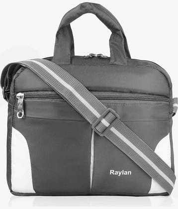 Raylan Grey Colorblocked Messenger Bag