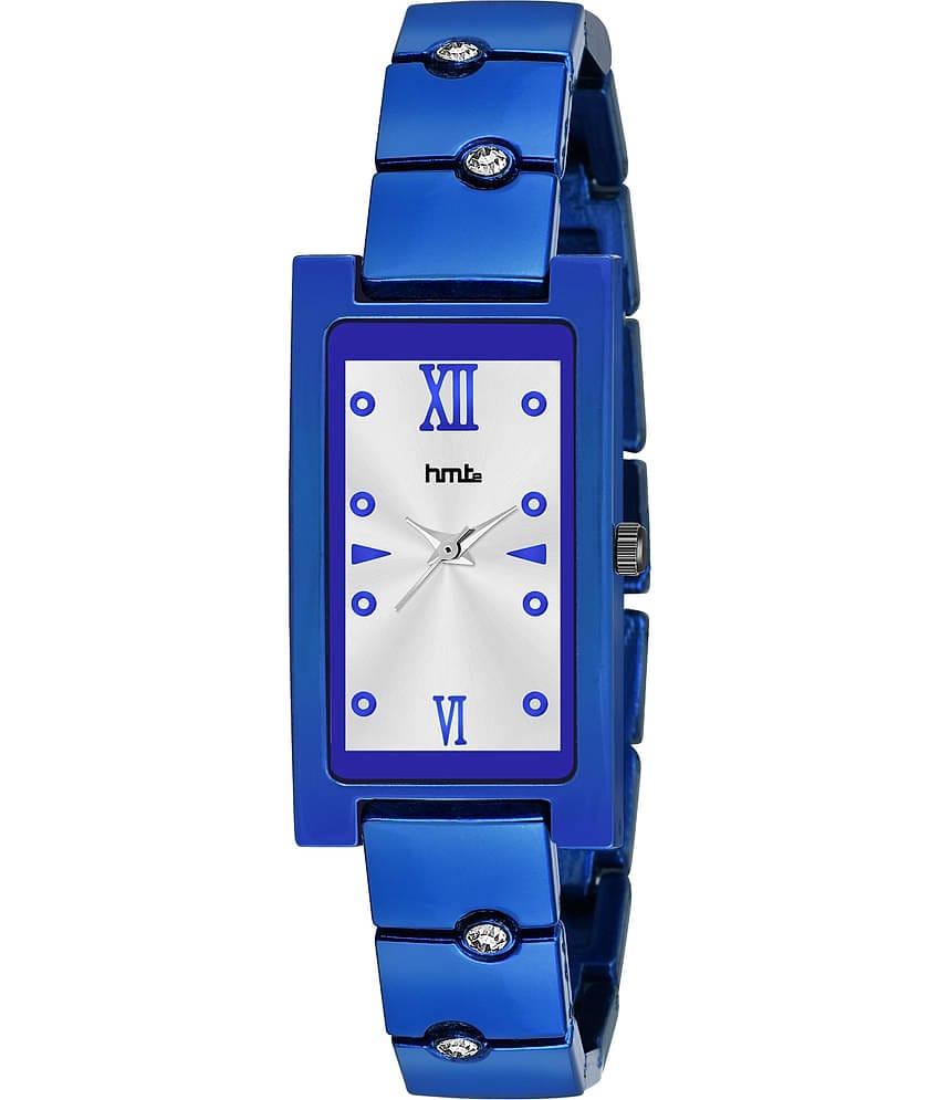 HMTe - Blue Metal Analog Womens Watch