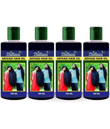 Phillauri Adivasi Ayurvedic Herbal Hair Oil - Dandruff Control - Hair Loss Control - Long Hair - For Women and Men (100 ml) Pack of 5