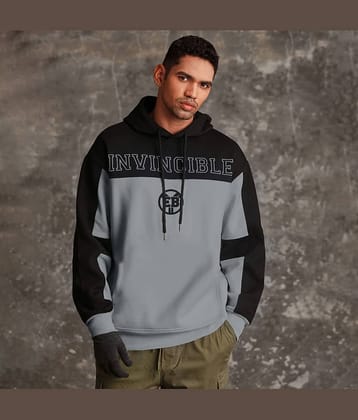Eyebogler Fleece Hooded Men's Sweatshirt - Grey ( Pack of 1 )