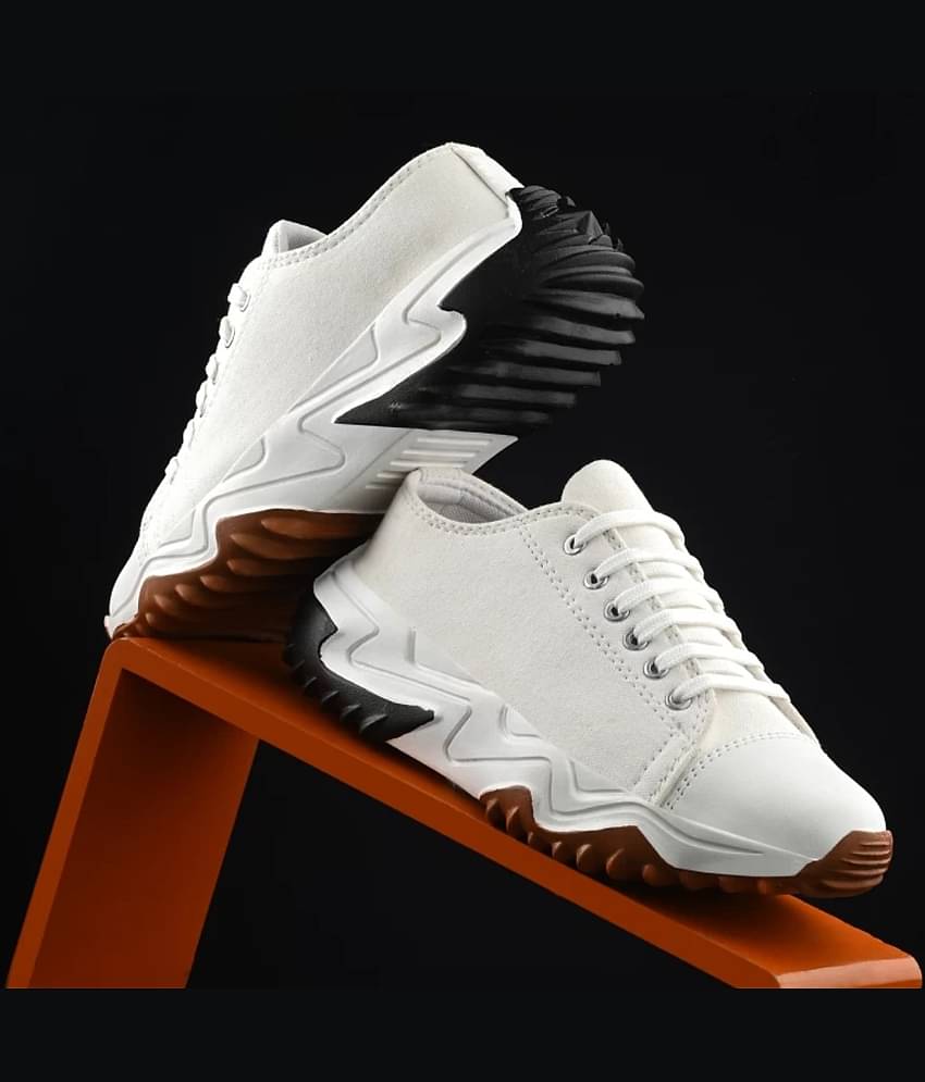 ADISO Casual Sneakers Shoes White Men's Outdoor Shoes