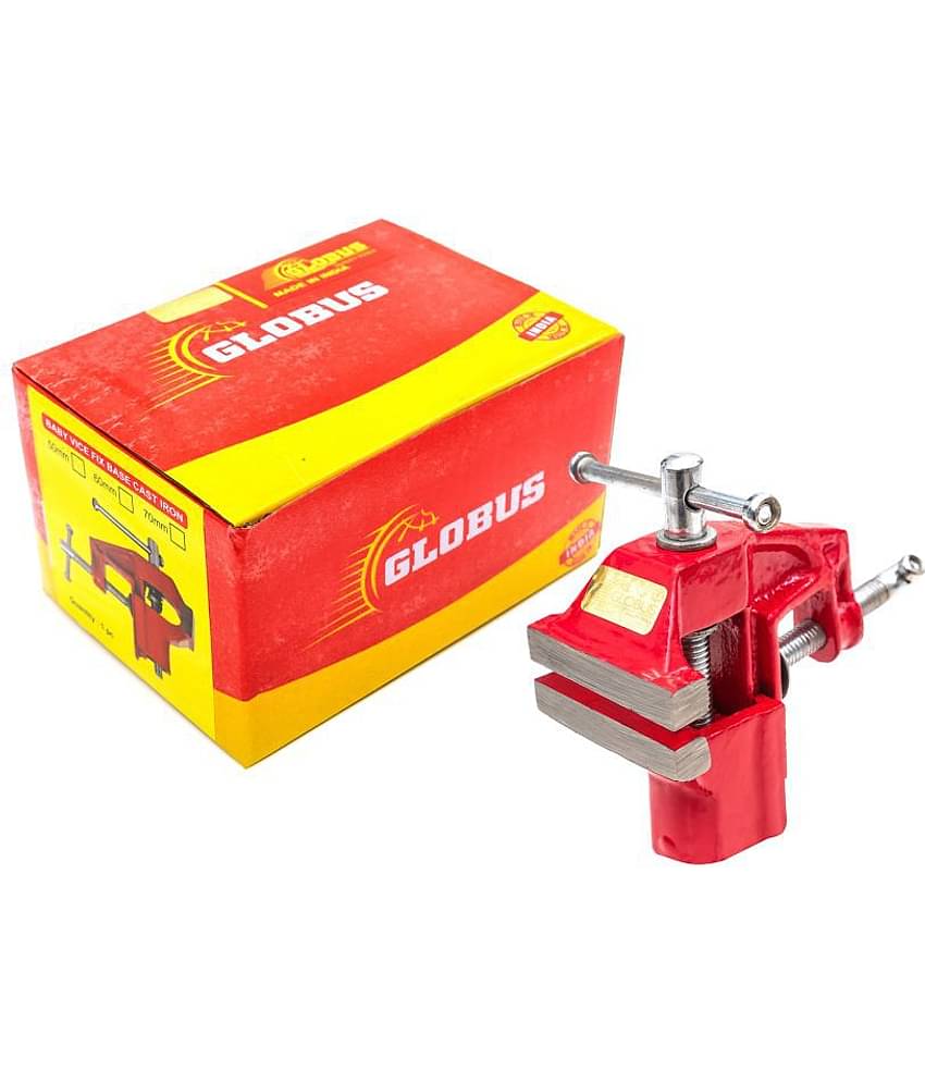 GLOBUS 385 Cast Iron 50 mm Baby Vice, Red