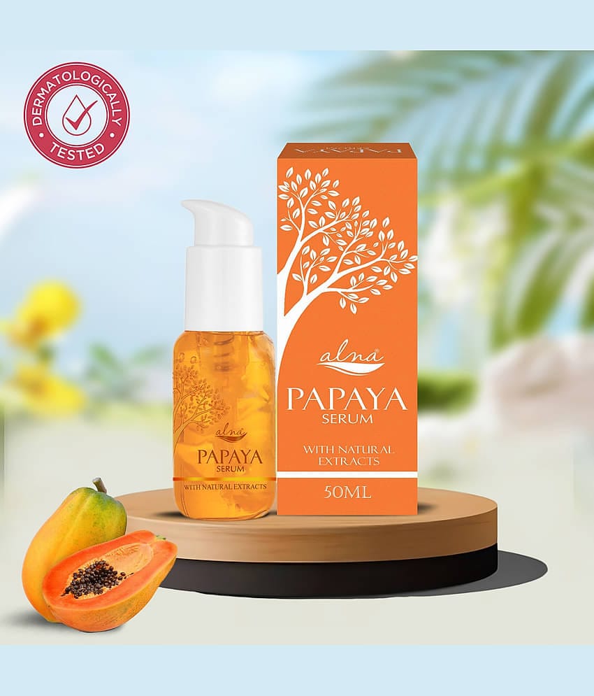 Alna Papaya Serum 50ml With Natural Extracts For All Skin Type , Pack of 1