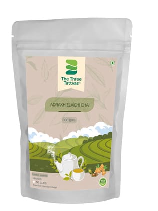 The Three Tattvas Adrakh Elaichi Chai, 100 gm