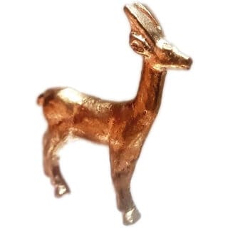 Astro-D Copper Deer(Hiran) Idol VASTU  jyotish Remedy (Set of 2), (Gold, Copper)