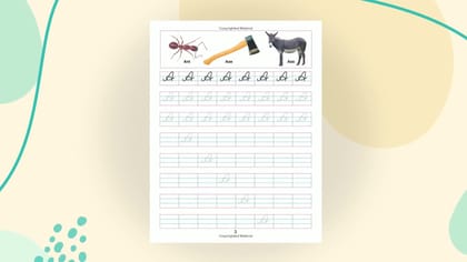 Capital Letters Cursive Writing Book A for Children Age 3 - 5 years - Handwriting Practice Book for Kids [Paperback] Dreamland Publications