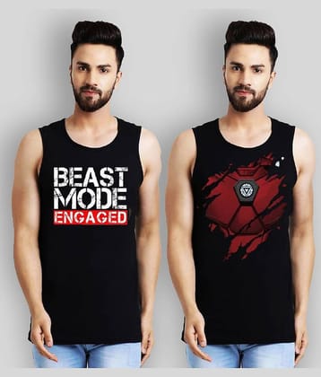 Leotude Pack of 2 Cotton Regular Fit Men's T-Shirt ( Multicolor )