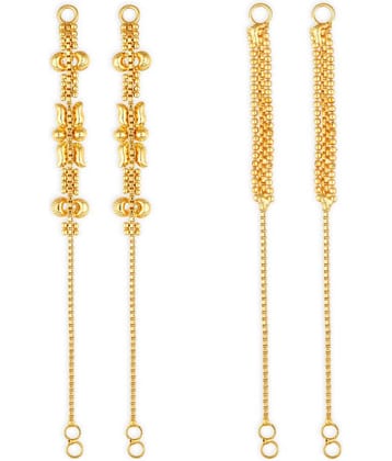 1gram gold Plated Kanchain Ear chain earcuff Ear to Ear Combo for Women & Girls