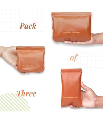 House Of Quirk Brown Travel Makeup Bag with Sunglasses Case