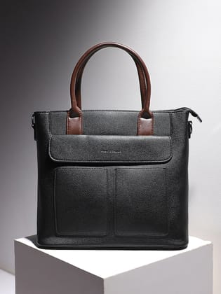 Everyday Essential Tote Bag - Black-Handheld Bag