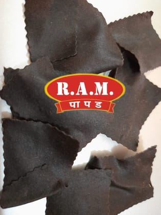 Ram Papad Nachani Mirgunda (200g) | Wholesome Ragi Finger Millet Fryums High Calcium Crunchy Snack