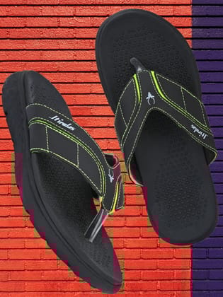 Hirolas® Men's Black/Green CLOUDWALK | Comfortable | Ultra-Soft | Light-Weight | Shock Absorbent | Bounce Back Technology | Water-Resistant Slippers (HROFF31BLG) Hirolas® Men's Black/Green CLOUDWALK | Comfortable | Ultra-Soft | Light-Weight | Shock Absorbent | Bounce Back Technology | Water-Resistant Slippers (HROFF31BLG)