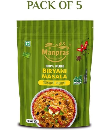 MANPRAS BIRYANI MASALA 50GMS [ PACK OF 5 ] Masala 50 gm