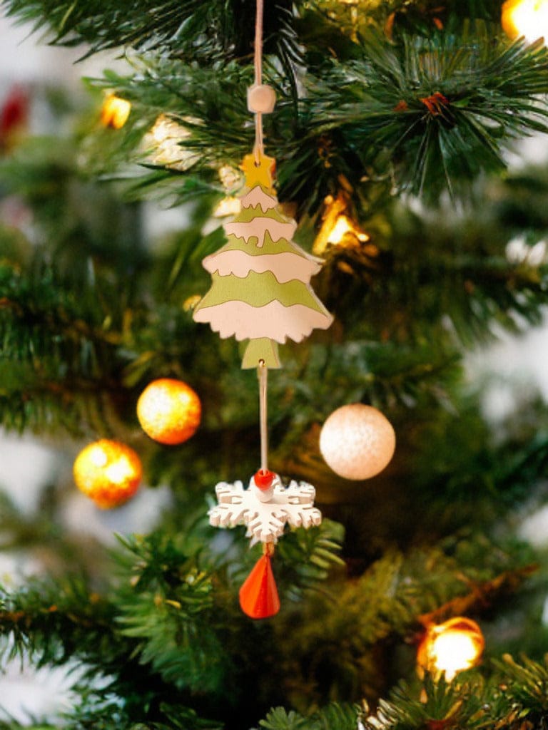 Christmas Tree Hanging- set of 4