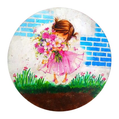 Decoupage Art On Round MDF DIY Kit by Penkraft