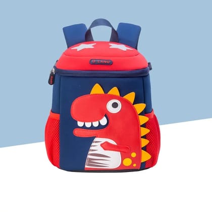 3D Dino Backpack For Kindergarten Kids / Attractive And Lovely Kids Backpack-Red