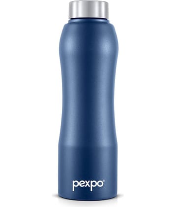 Pexpo Stainless Steel Bistro Red Water Bottle 1000 mL ( Set of 2 )
